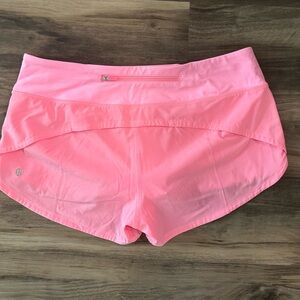 Hot pink Lululemon Shorts. 2.5 length
